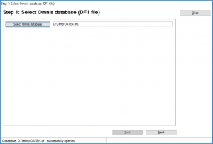 Select Omnis database